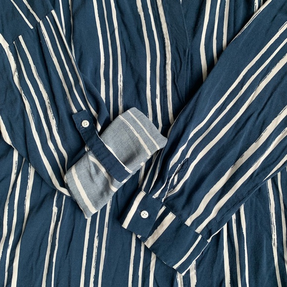 RW&CO. Blouse Blue & White size US XL - Picture 4 of 6